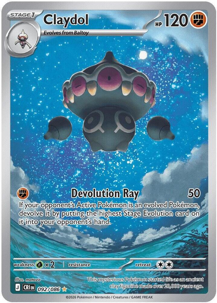 Claydol IR 092/086 - Chaos Rising