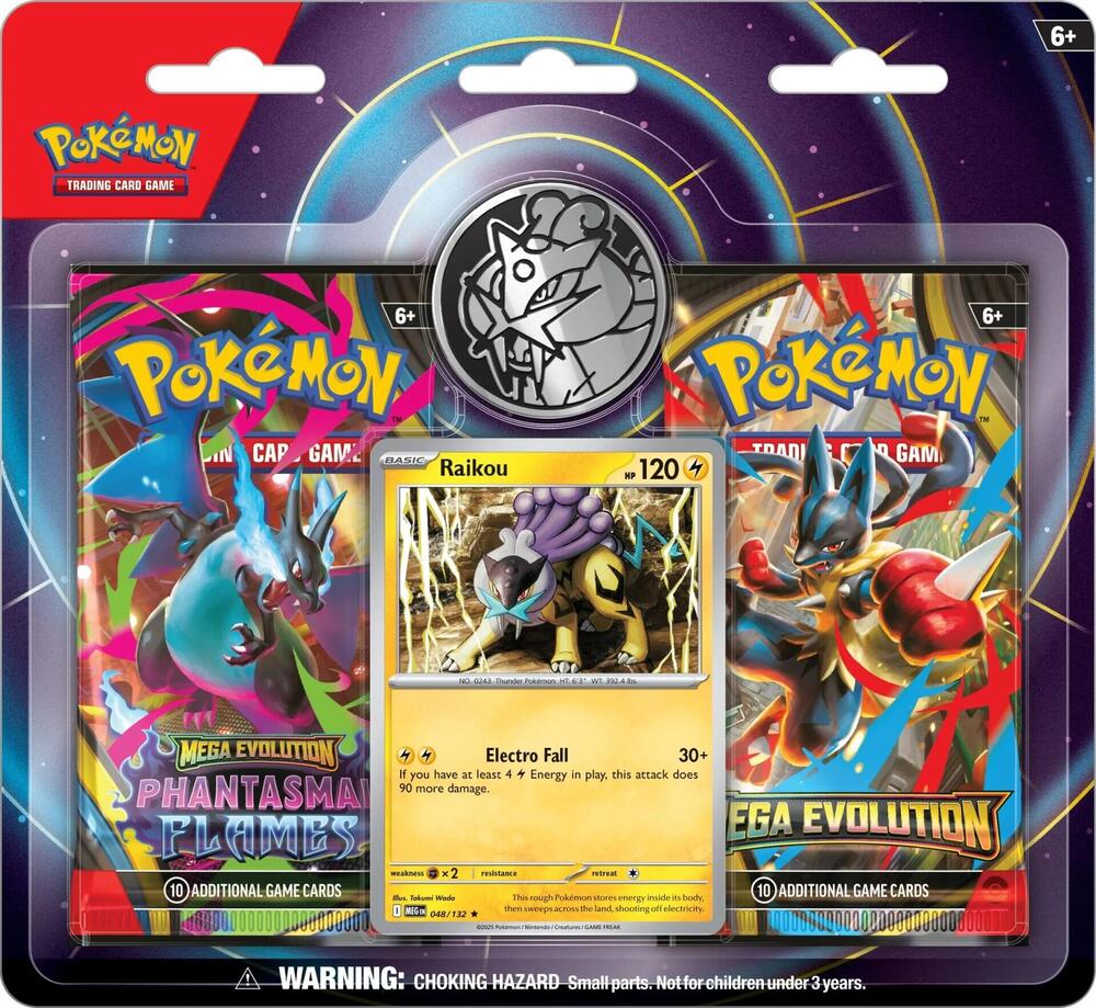 Raikou 2 Pack Blister (Phantasmal Flames and Mega Evolution)